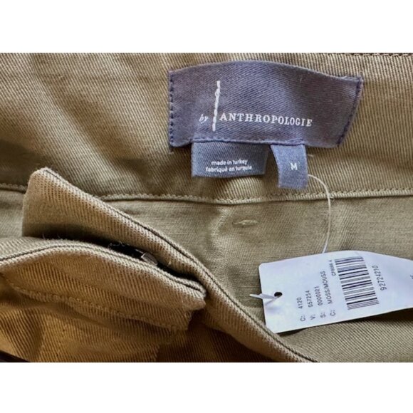 Anthropologie New Green Pilcro Pleated Utility Skort With Belt Size M So… - Picture 8 of 11